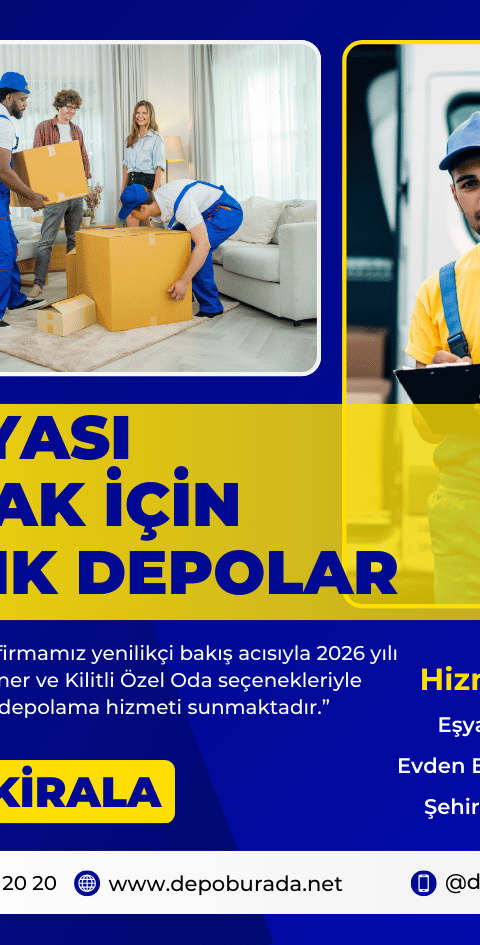 ev eşyası koymak için depolar
