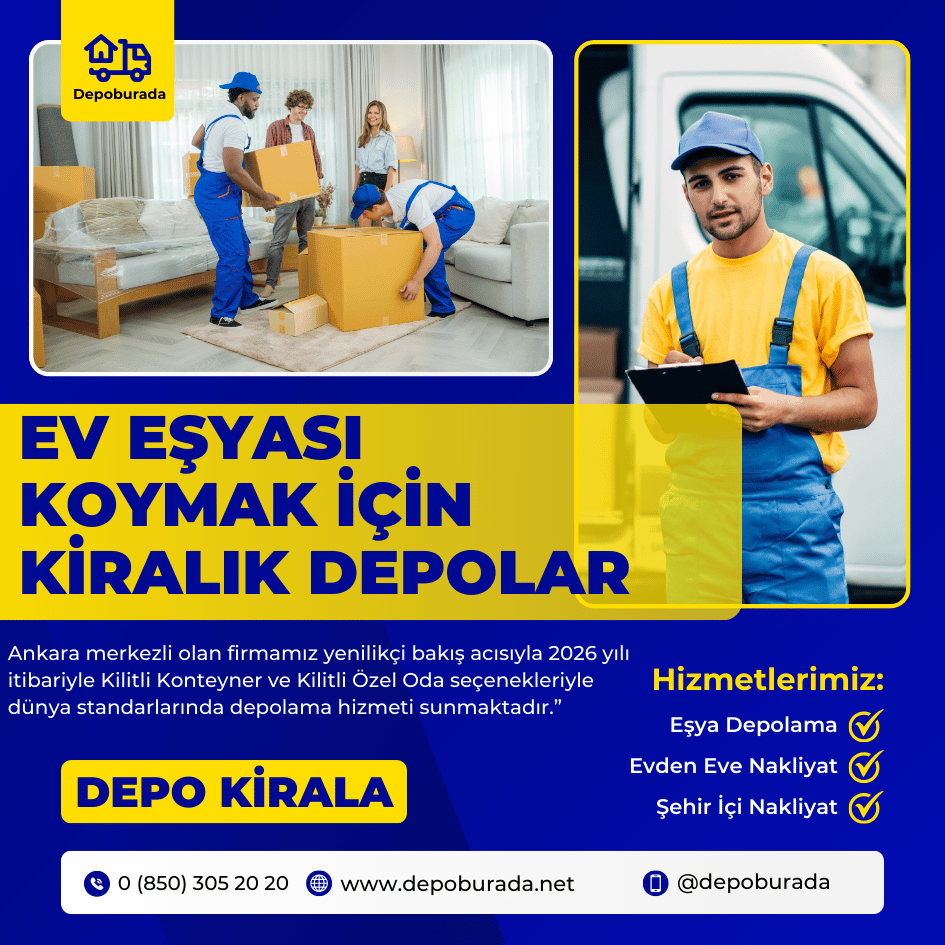 ev eşyası koymak için depolar